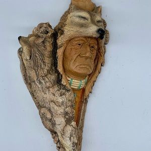 Stephen Herrero Lone Wolf Wall sculpture